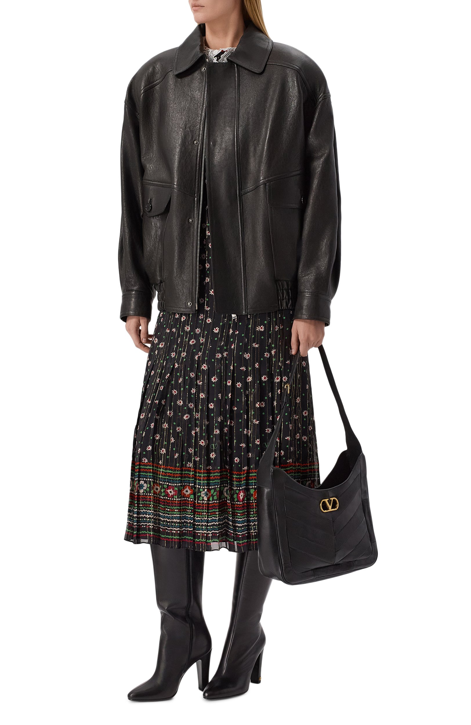 Сумка tbd medium VALENTINO черного цвета по цене 309000 руб., арт. 9W2B0T80/KID, фото 3 Сумка tbd medium VALENTINO, арт. 9W2B0T80/KID, фото 3