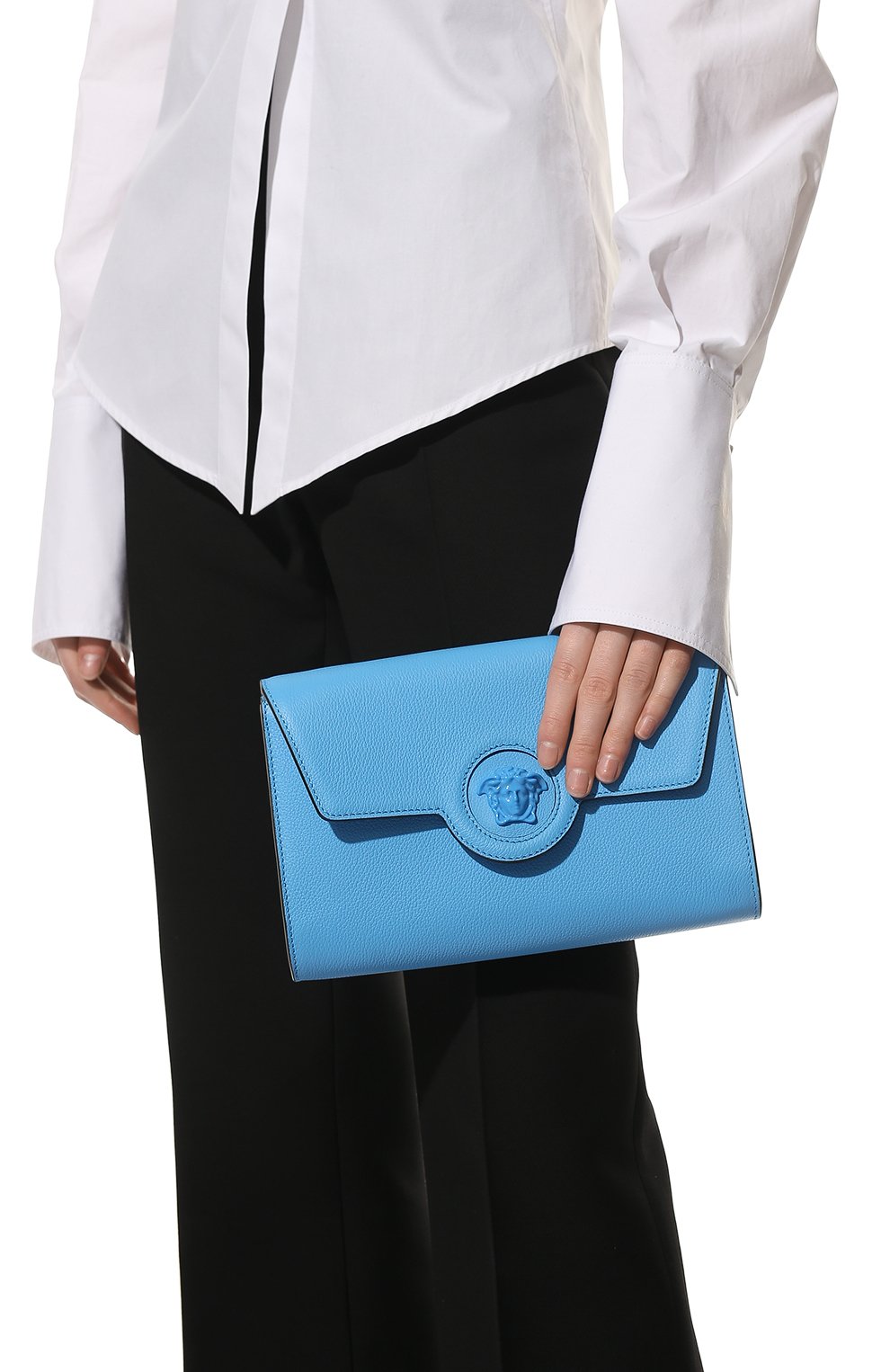 Кожаный кошелек на цепочке la medusa VERSACE, арт. 1000814/DVIT2T, фото 2