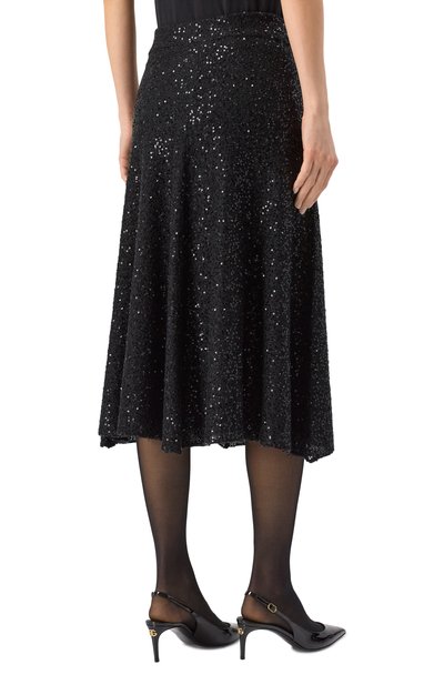 Юбка изо льна и кашемира BRUNELLO CUCINELLI, арт. MDJ547689, фото 4