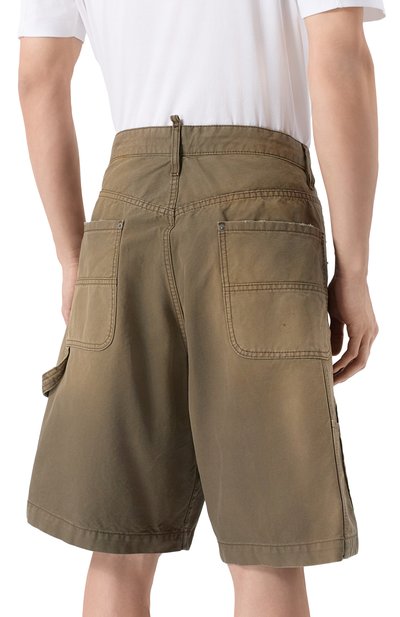 Джинсовые шорты DSQUARED2 хаки цвета по цене 66550 руб., арт. S74MU0988/D35106, фото 4 Джинсовые шорты DSQUARED2, арт. S74MU0988/D35106, фото 4