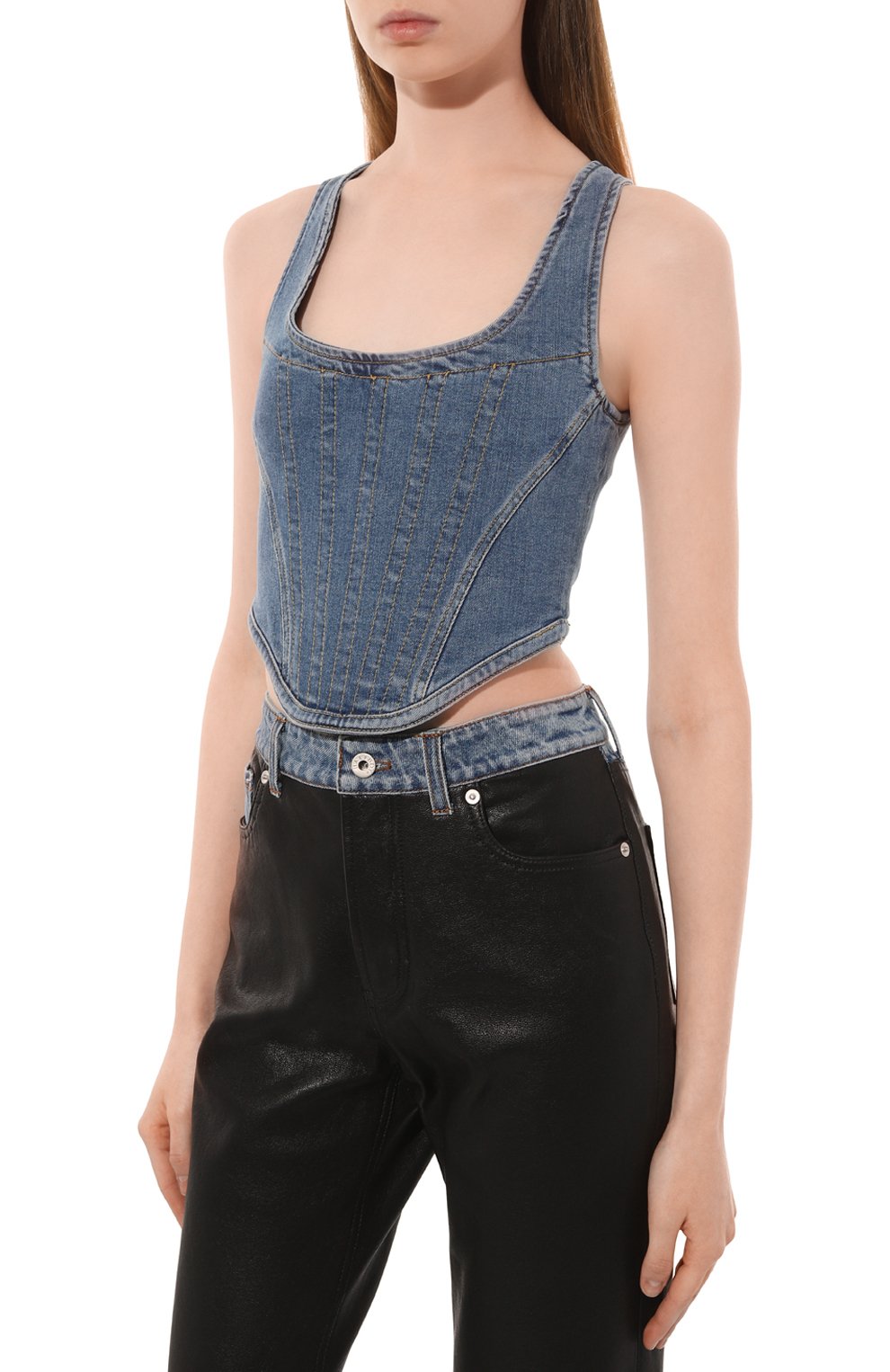 Джинсовый топ-корсет PINKO, арт. 100565-A0FS, фото 3