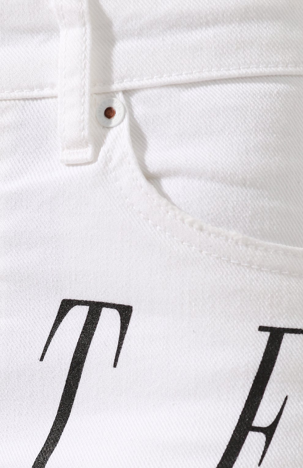 Джинсовые капри OFF-WHITE белого цвета по цене 49100 руб., арт. 0WYA009S197130460110, фото 5 Джинсовые капри OFF-WHITE, арт. 0WYA009S197130460110, фото 5