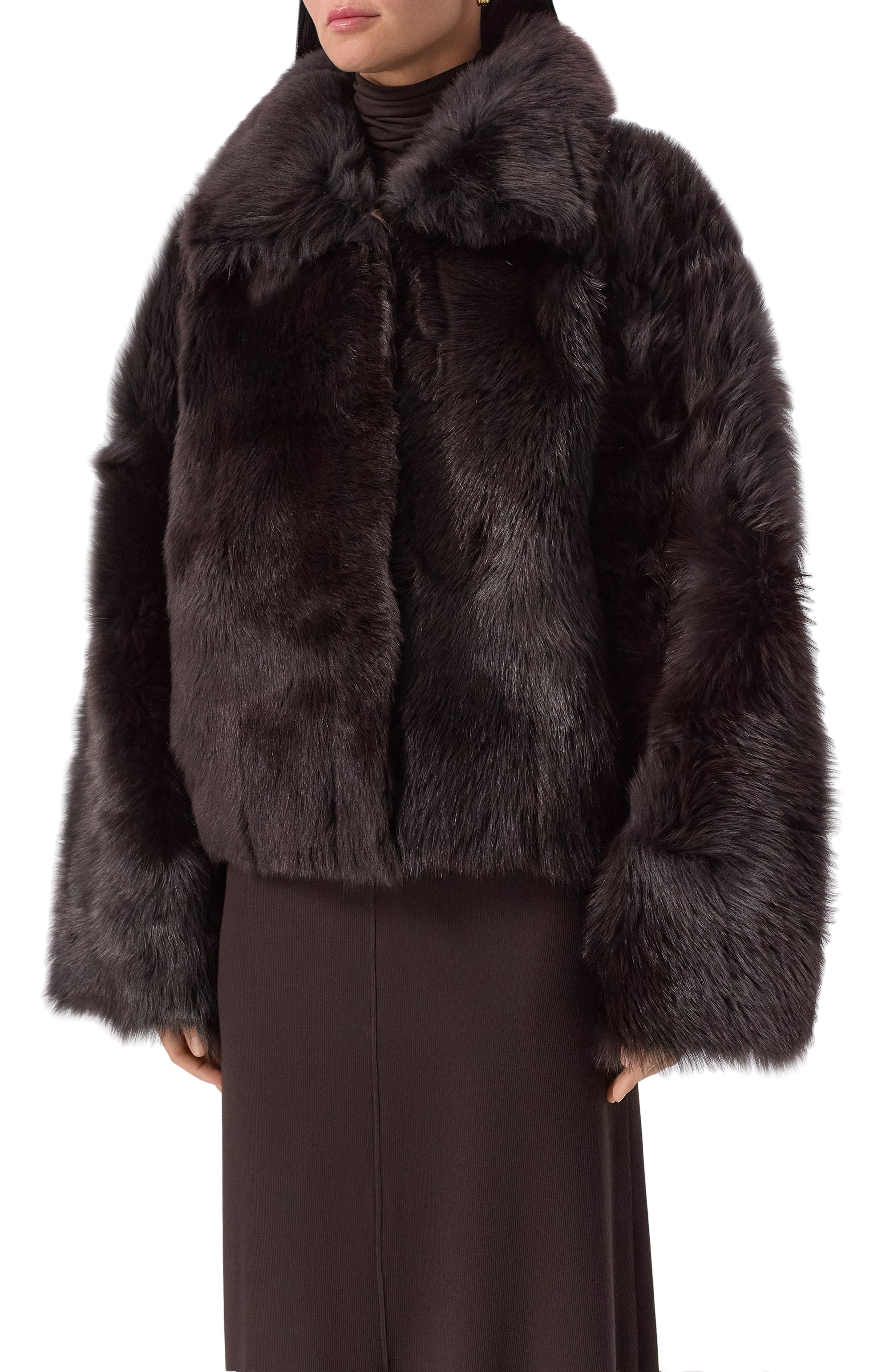 Шуба из овчины ANDREA YA'AQOV, арт. 25WSHE68B/SHEARLING, фото 3