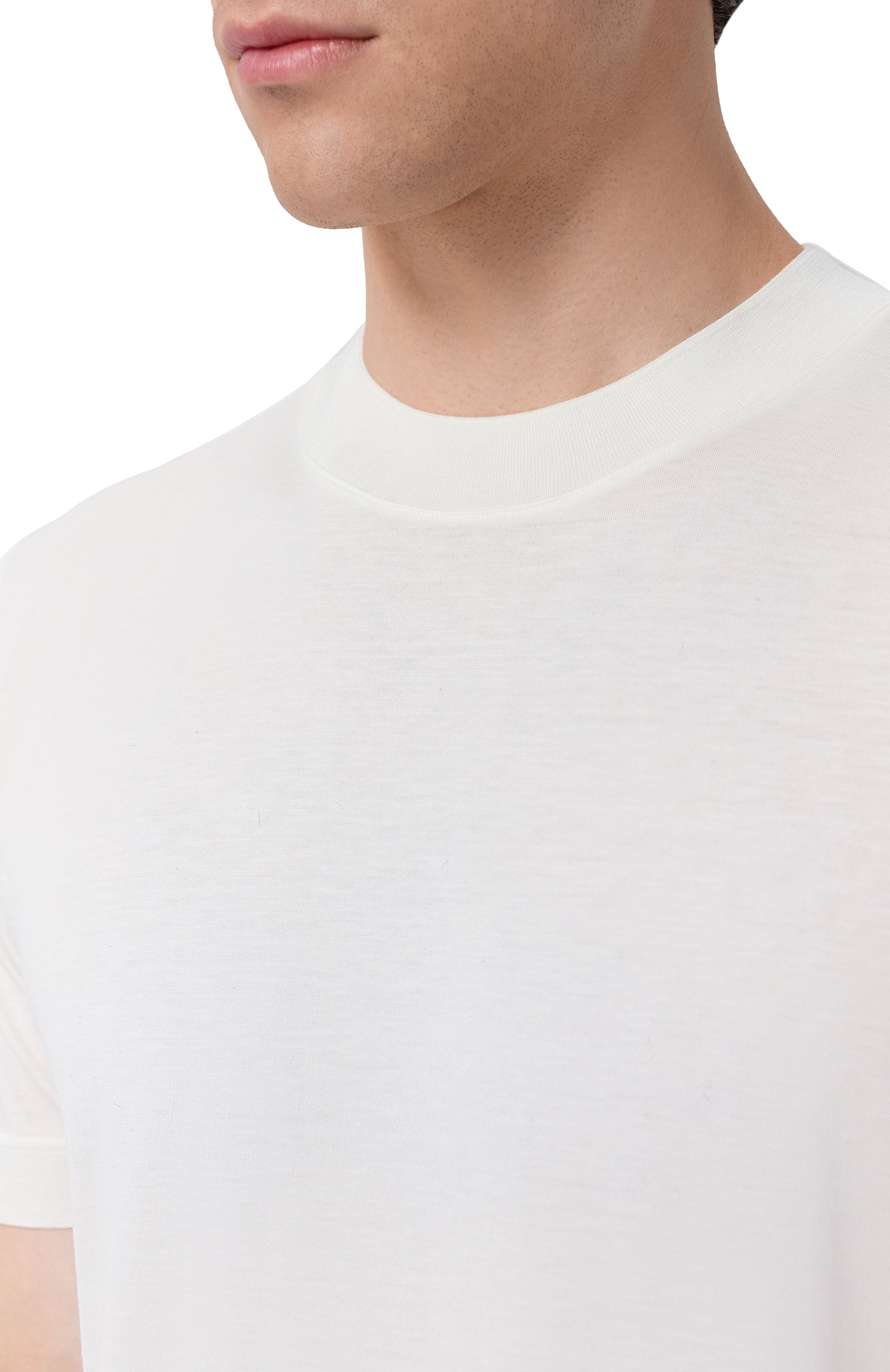 Футболка из шелка и хлопка GRAN SASSO, арт. 60131/78404, фото 5