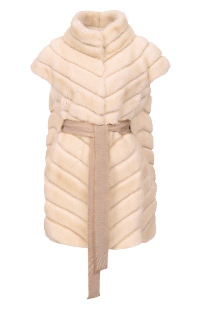 Женский жилет из норки KITON, арт. D38683E/4I61