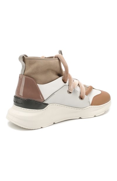 Кожаные кроссовки SANTONI, арт. WBKI60610AVGGGNNE40, фото 4