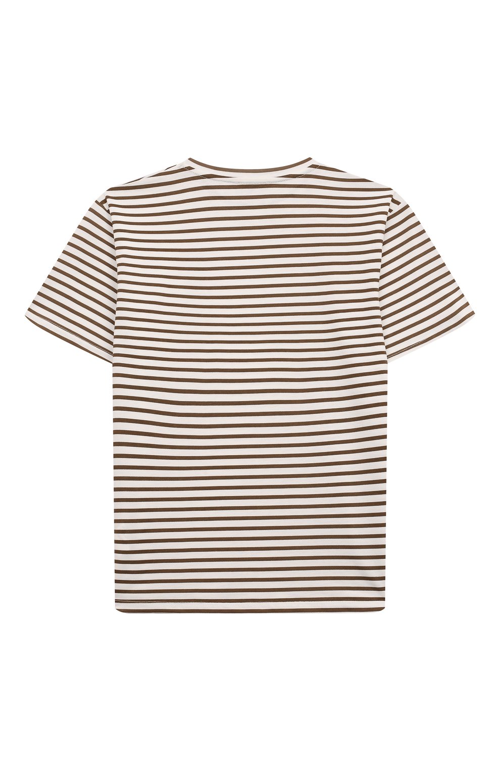 Хлопковая футболка PAOLO PECORA MILANO коричневого цвета по цене 6155 руб., арт. PP3800/6-12, фото 2 Хлопковая футболка PAOLO PECORA MILANO, арт. PP3800/6-12, фото 2