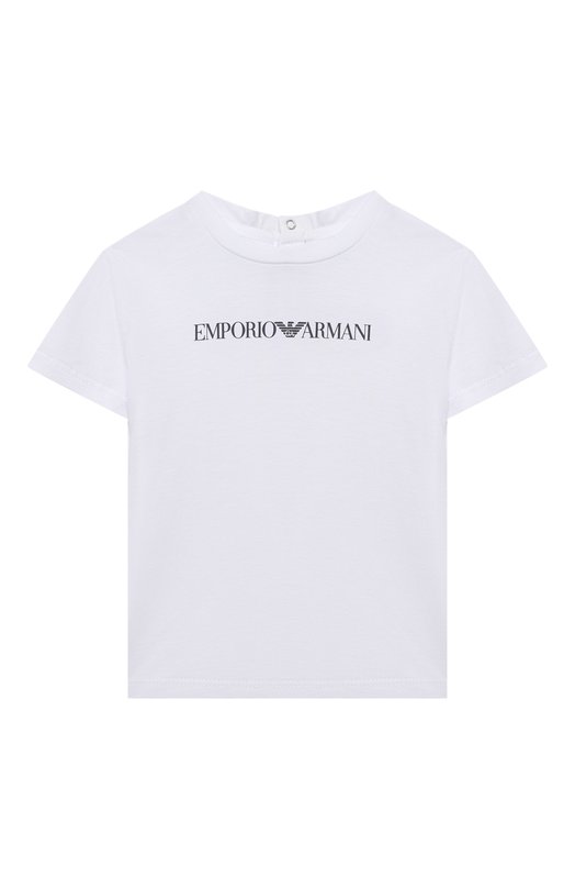 Хлопковая футболка Emporio Armani