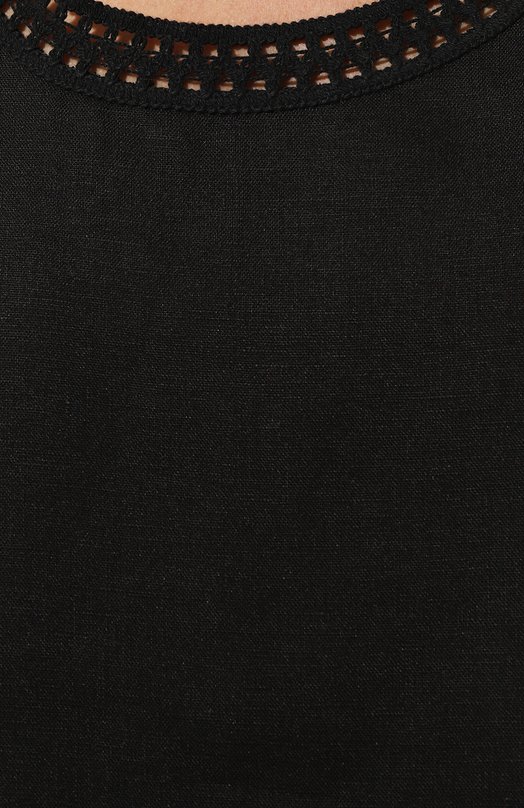 Льняной топ MVST TXBBL-Y102 Чёрный  TXBBL-Y102 Фото 5
