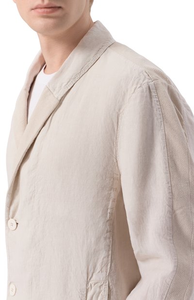 Пиджак изо льна и хлопка TRANSIT, арт. CFUTRCD135, фото 5