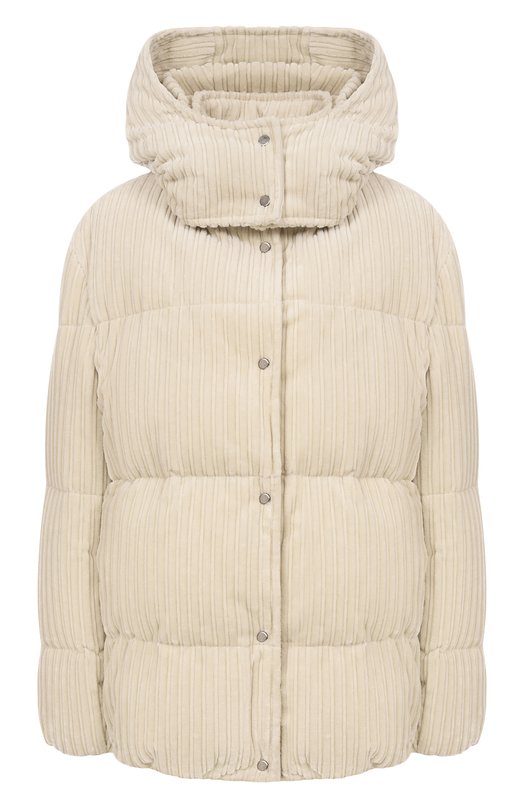 Вельветовый пуховик Antonelli Firenze P3485/148C Кремовый P3485/148C