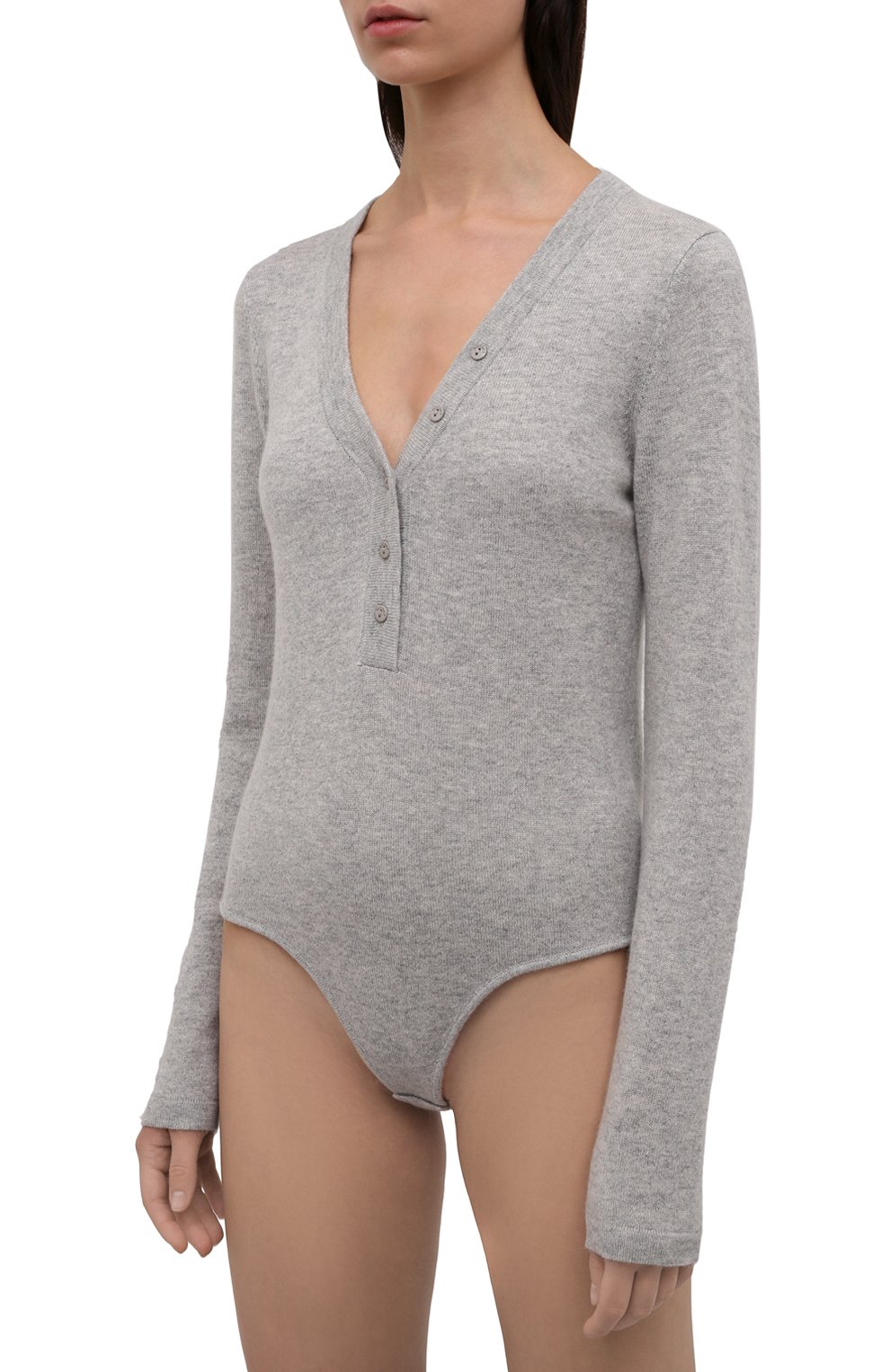 Боди из шерсти и кашемира NOT SHY серого цвета по цене 15500 руб., арт. 3903002, фото 3 Боди из шерсти и кашемира NOT SHY, арт. 3903002, фото 3