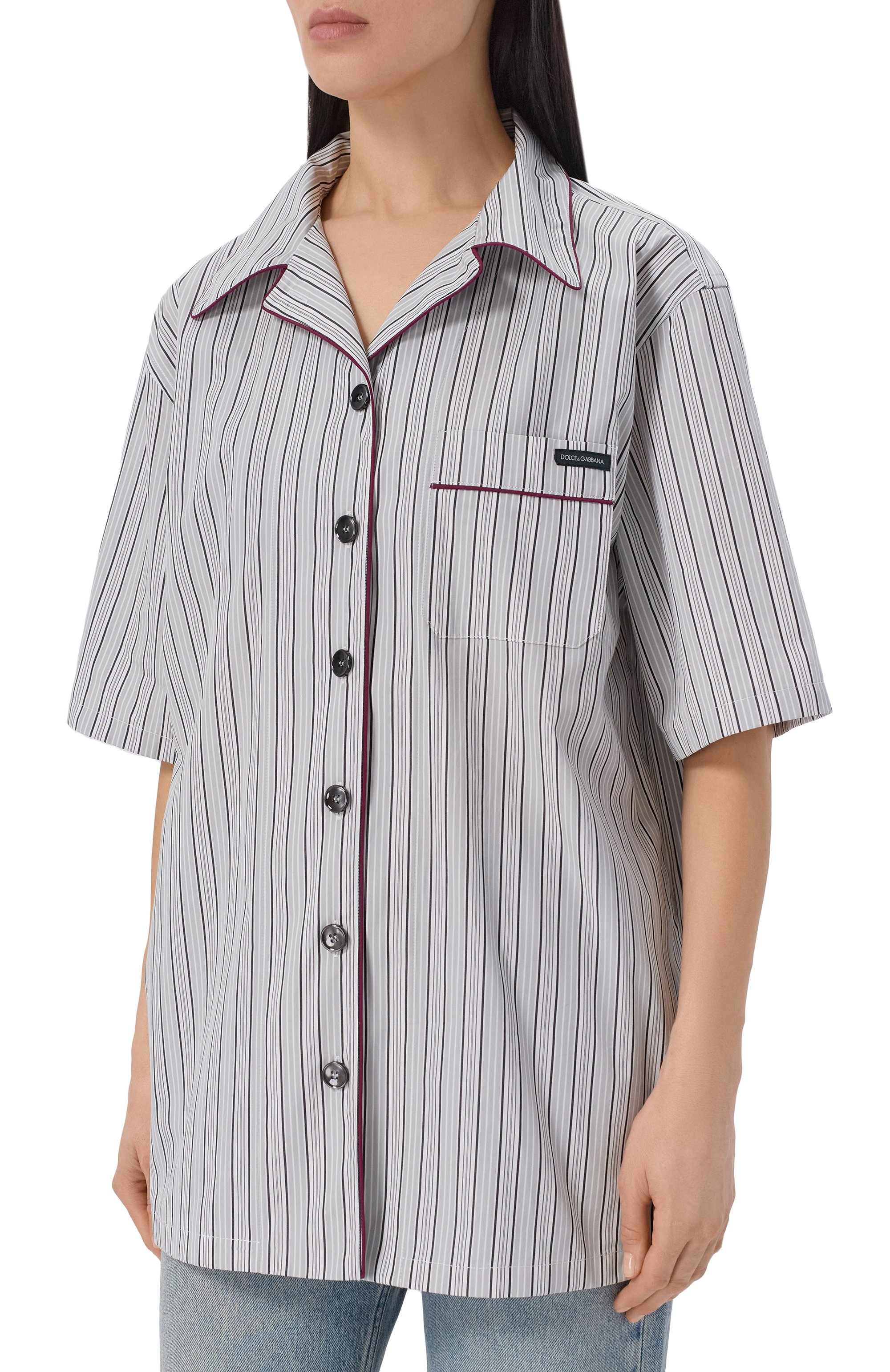 Хлопковая рубашка DOLCE & GABBANA, арт. F5U31T/FR51X, фото 3