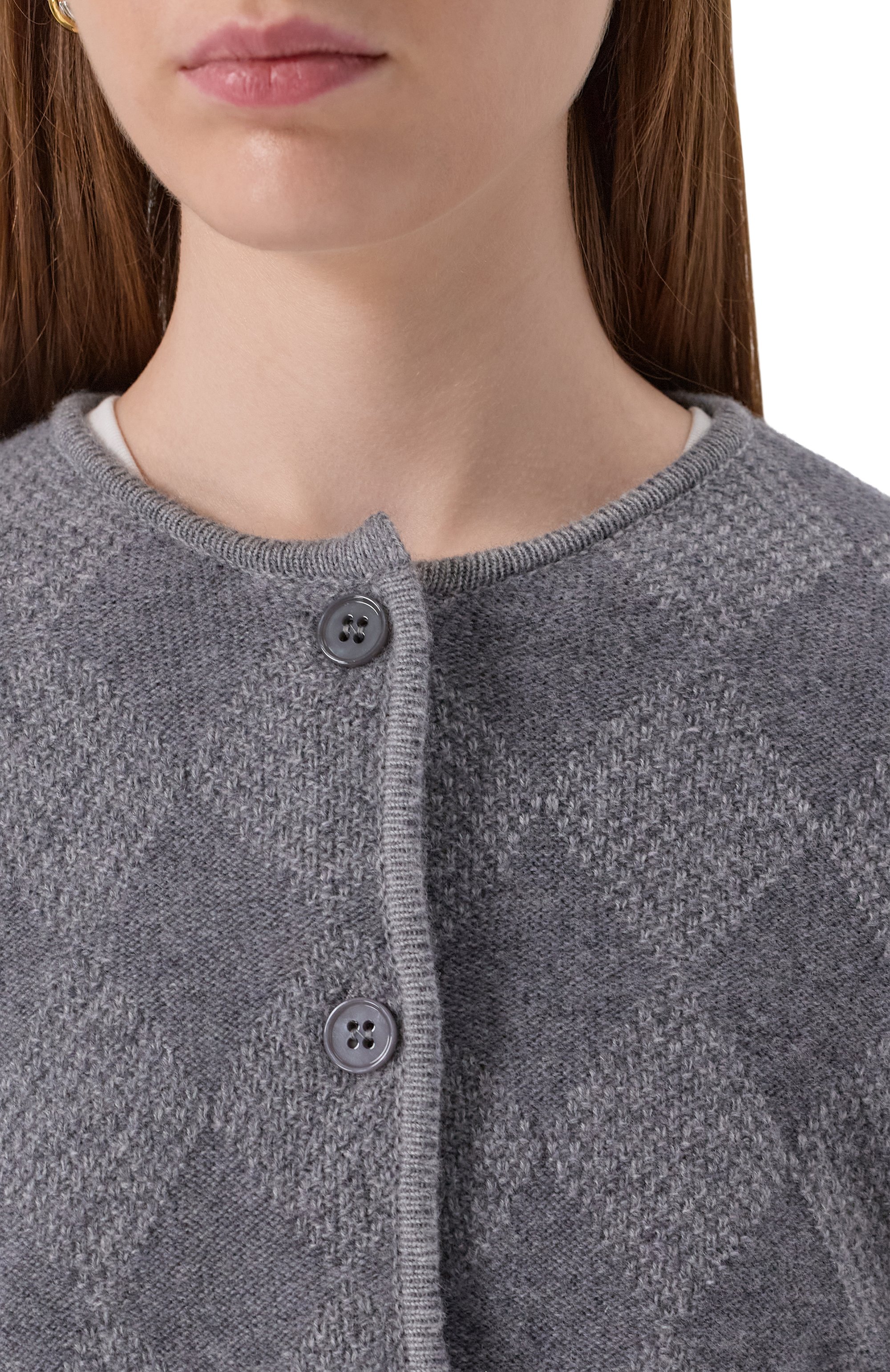 Кардиган из шерсти и кашемира EMPORIO ARMANI, арт. EW002176/AF18280/F8001, фото 5