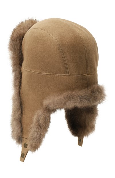 Кашемировая шапка-уш�анка с мехом соболя VICTORIA KUSENKOVA, арт. 099103605153, фото 3