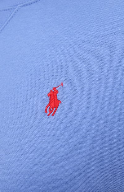 Хлопковый свитшот POLO RALPH LAUREN синего цвета по цене 16350 руб., арт. 211780304, фото 5 Хлопковый свитшот POLO RALPH LAUREN, арт. 211780304, фото 5