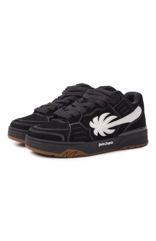 Замшевые кеды Venice Palm Angels PMIA101F25LEA003 Чёрный PMIA101F25LEA003