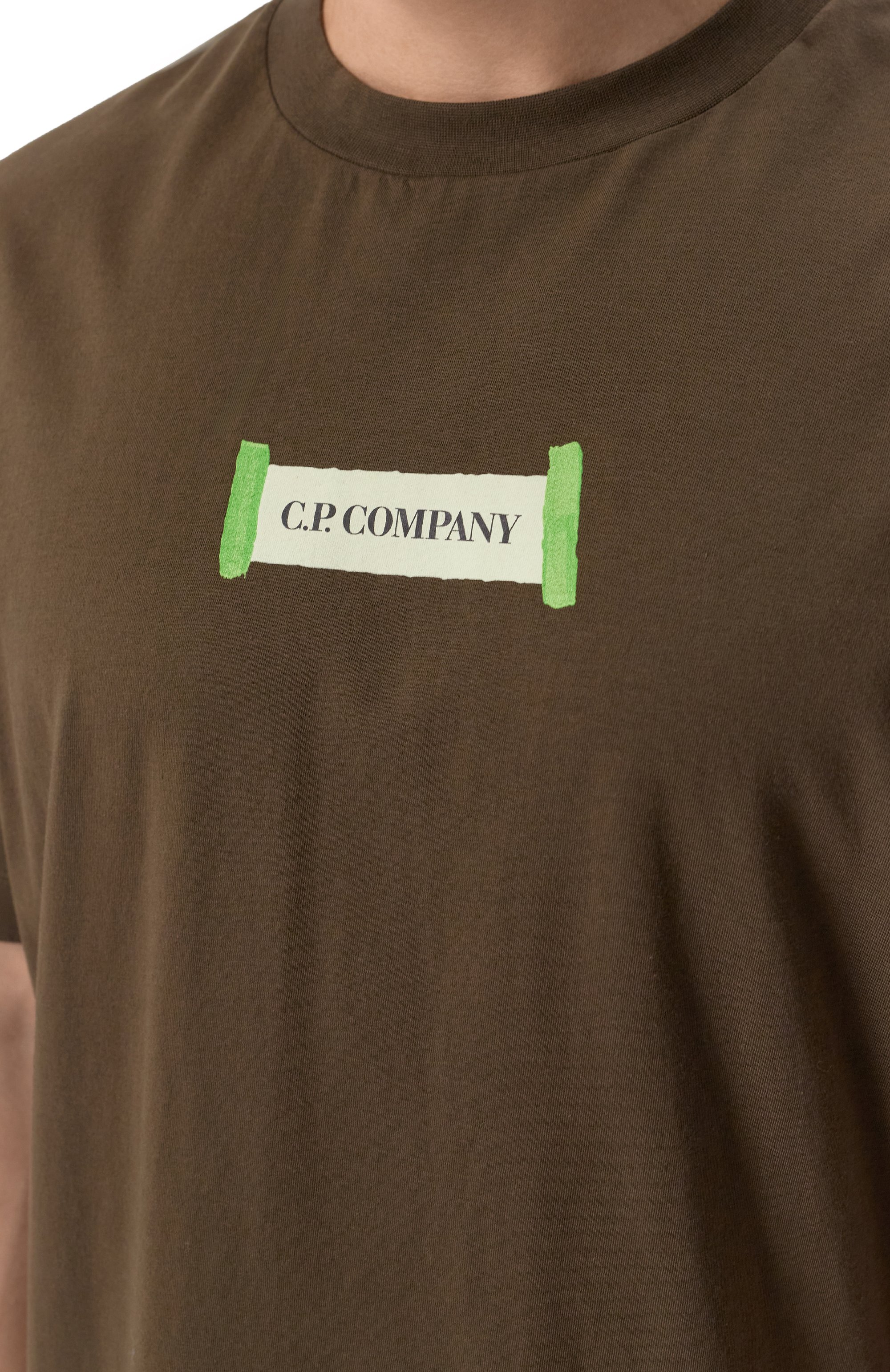 Хлопковая футболка C.P. COMPANY, арт. 18CMTS148A006586W, фото 5