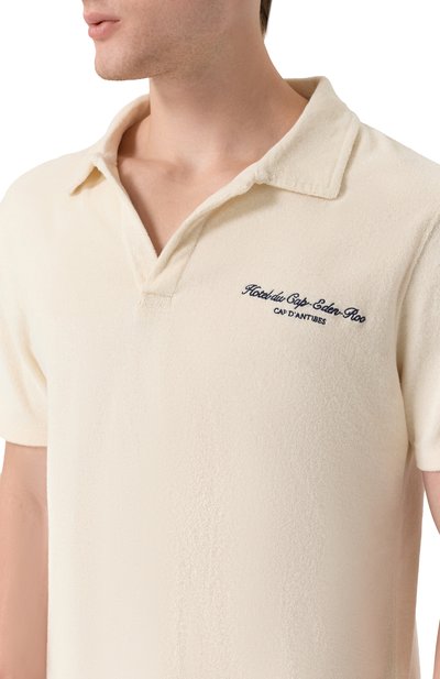 Хлопковое поло sporty & rich x hotel du cap-eden-roc SPORTY AND RICH, арт. T003260673CR01, фото 5