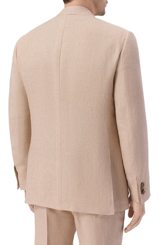 Льняной костюм Kiton UA81K0644G Бежевый  UA81K0644G Фото 3