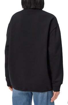 Женский хлопковый свитшот MONCLER GRENOBLE черного цвета, арт. 8G00018/899WD | Фото 4 (Материал внешний: Хлопок; Длина (для топов): Стандартные; Рукава: Длинные; Стили: Кэжуэл; Женское Кросс-КТ: Свитшот-одежда)