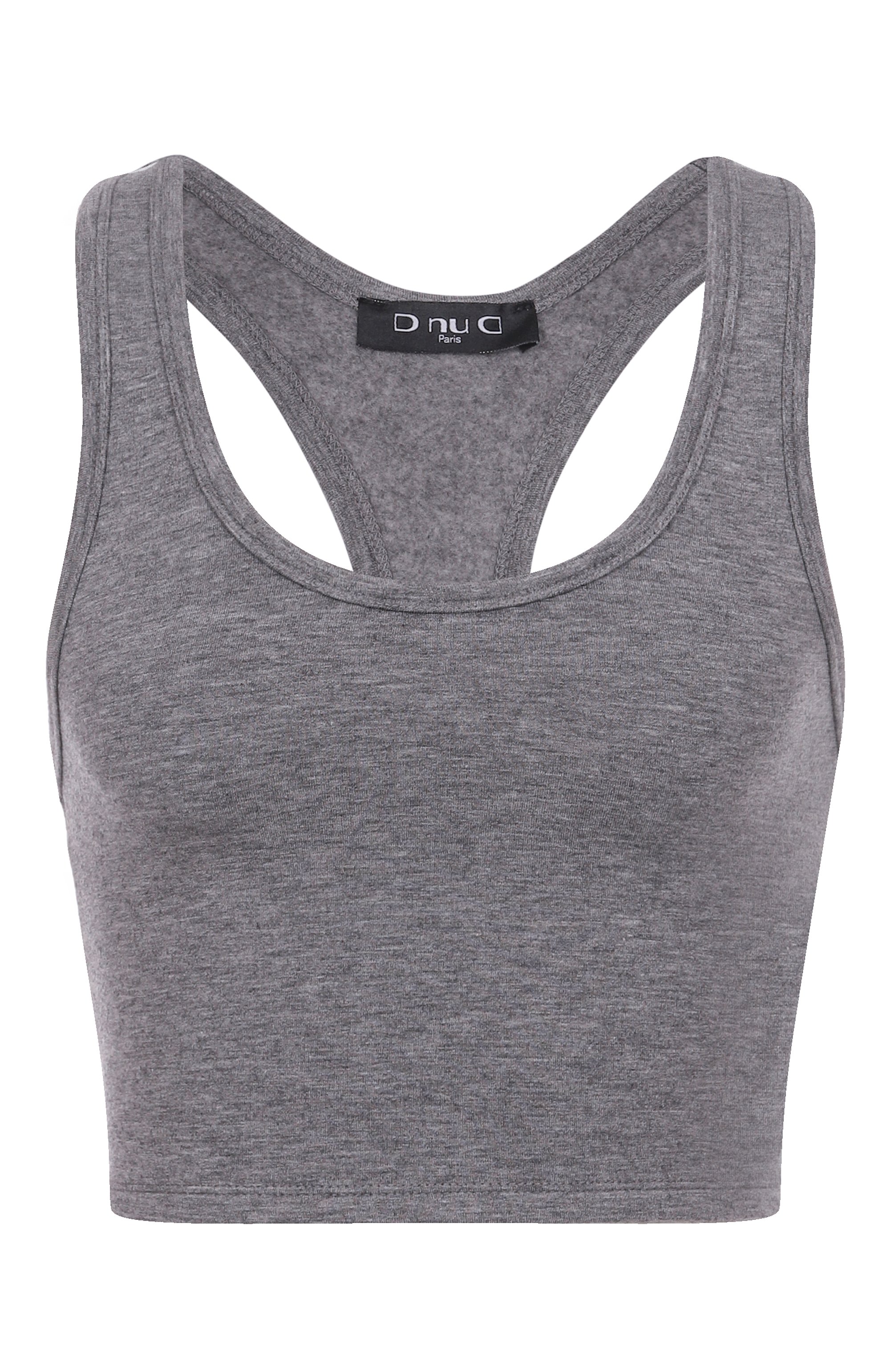 Бра-топ DNUD PARIS серого цвета по цене 11400 руб., арт. B2680, фото 1 Бра-топ DNUD PARIS, арт. B2680, фото 1
