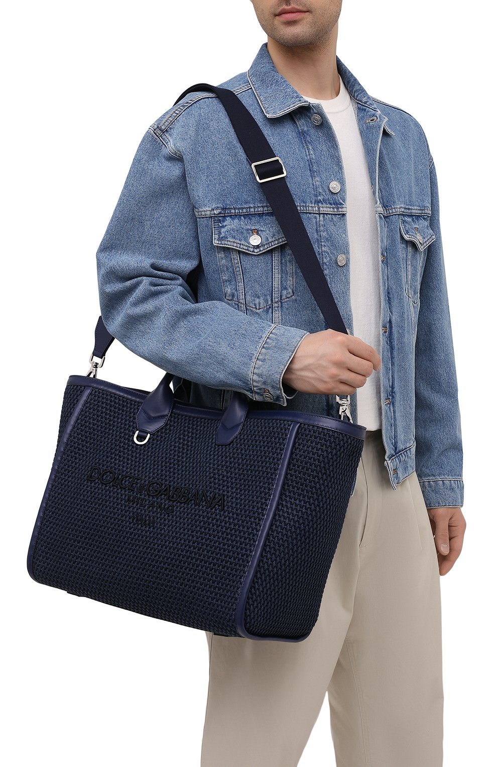 Текстильная сумка-тоут DOLCE & GABBANA, арт. BM6572/A0307, фото 5