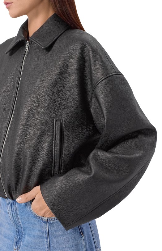 Кожаная куртка Maslov MZS03 Чёрный  MZS03 Фото 5