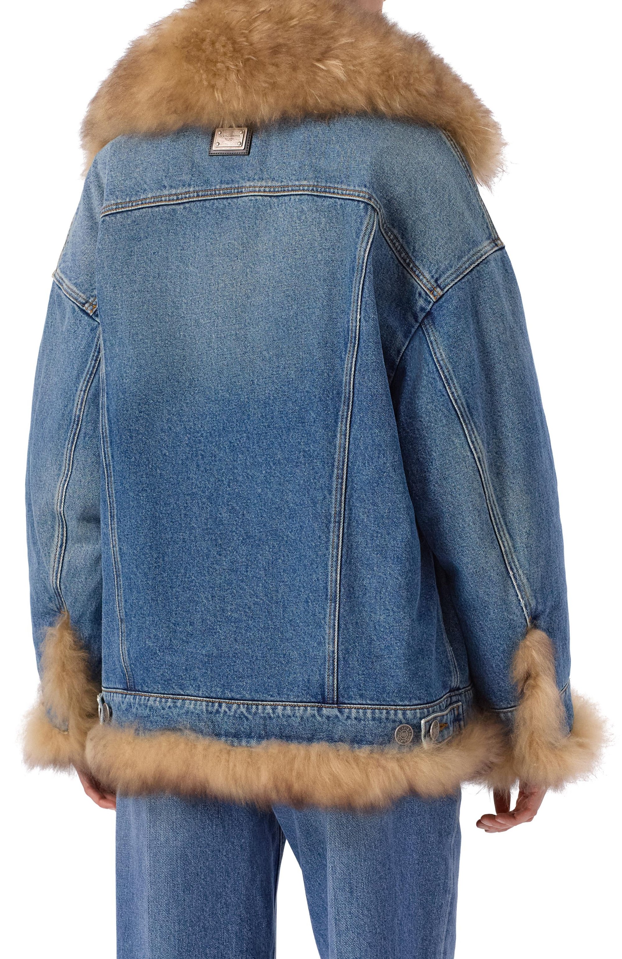 Джинсовая куртка с подкладкой из козы DOLCE & GABBANA, арт. F9T08Z/G80C9, фото 4