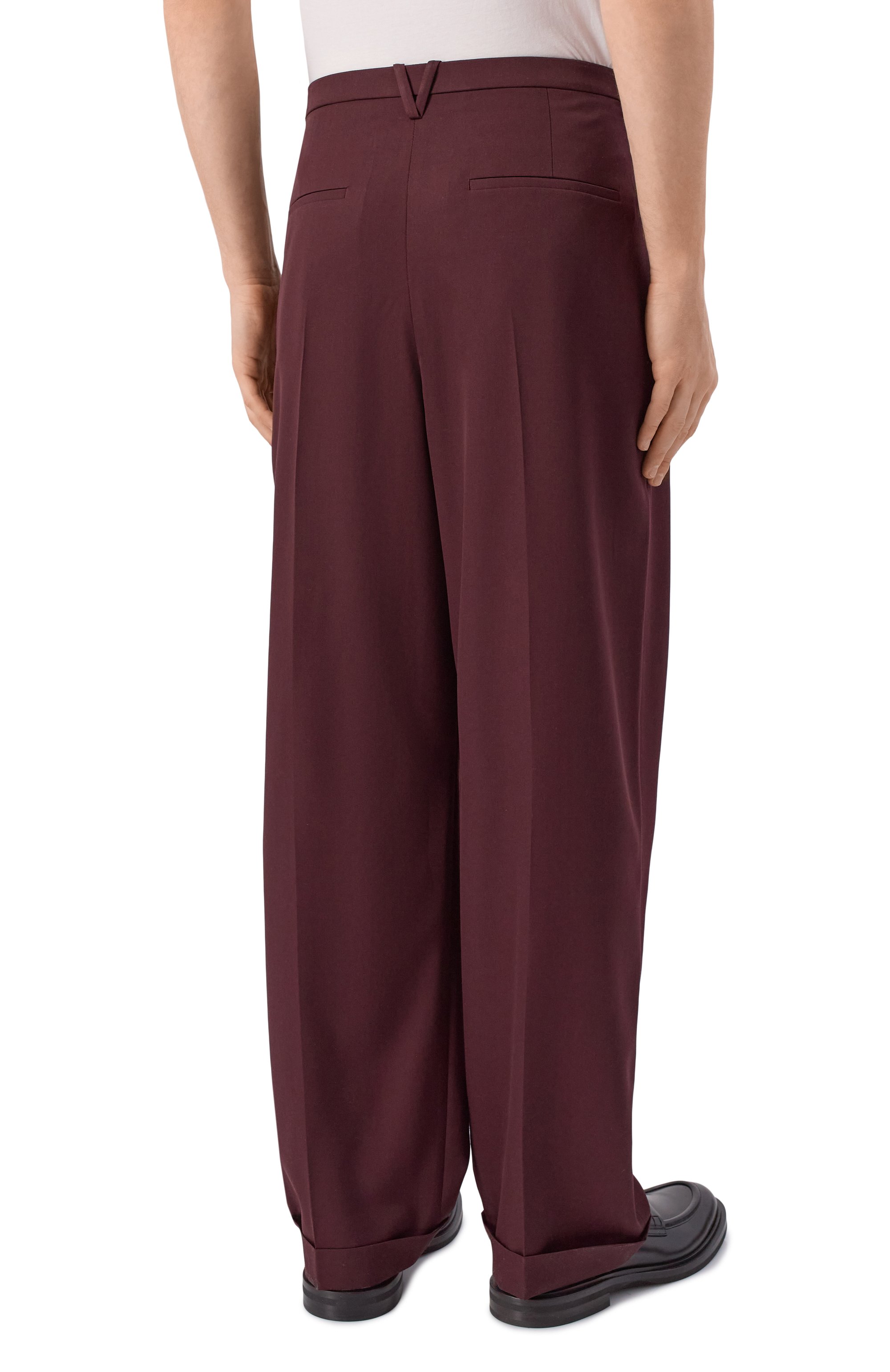 Шерстяные брюки BOTTEGA VENETA, арт. 851380/V6DB0, фото 4