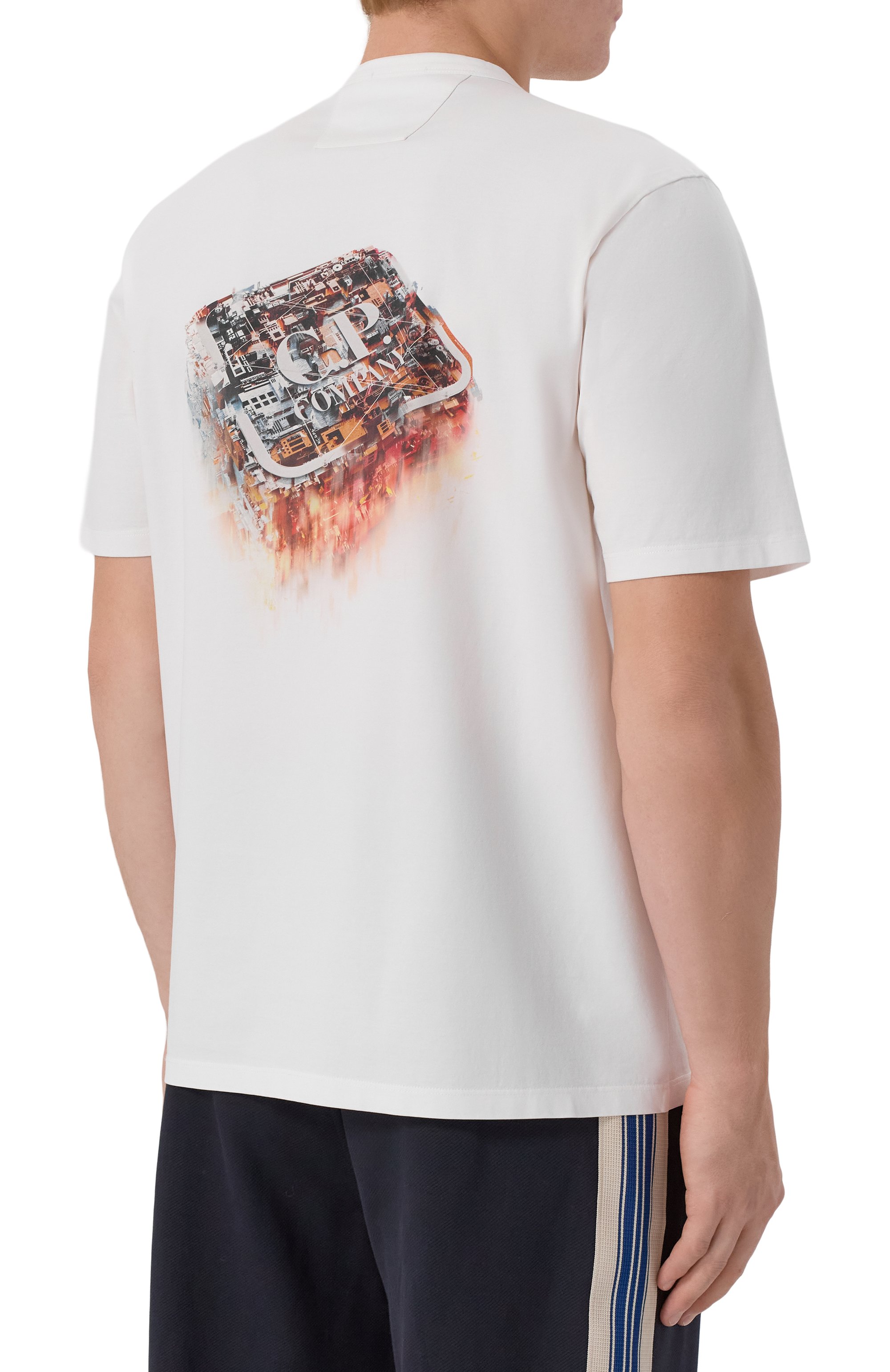 Хлопковая футболка C.P. COMPANY, арт. 19CLTS054A006370W, фото 4