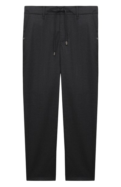 Шерстяные брюки STEFANO RICCI JUNIOR темно-серого цвета по цене 76050 руб., арт. Y8T3300200/T9881, фото 1 Шерстяные брюки STEFANO RICCI JUNIOR, арт. Y8T3300200/T9881, фото 1