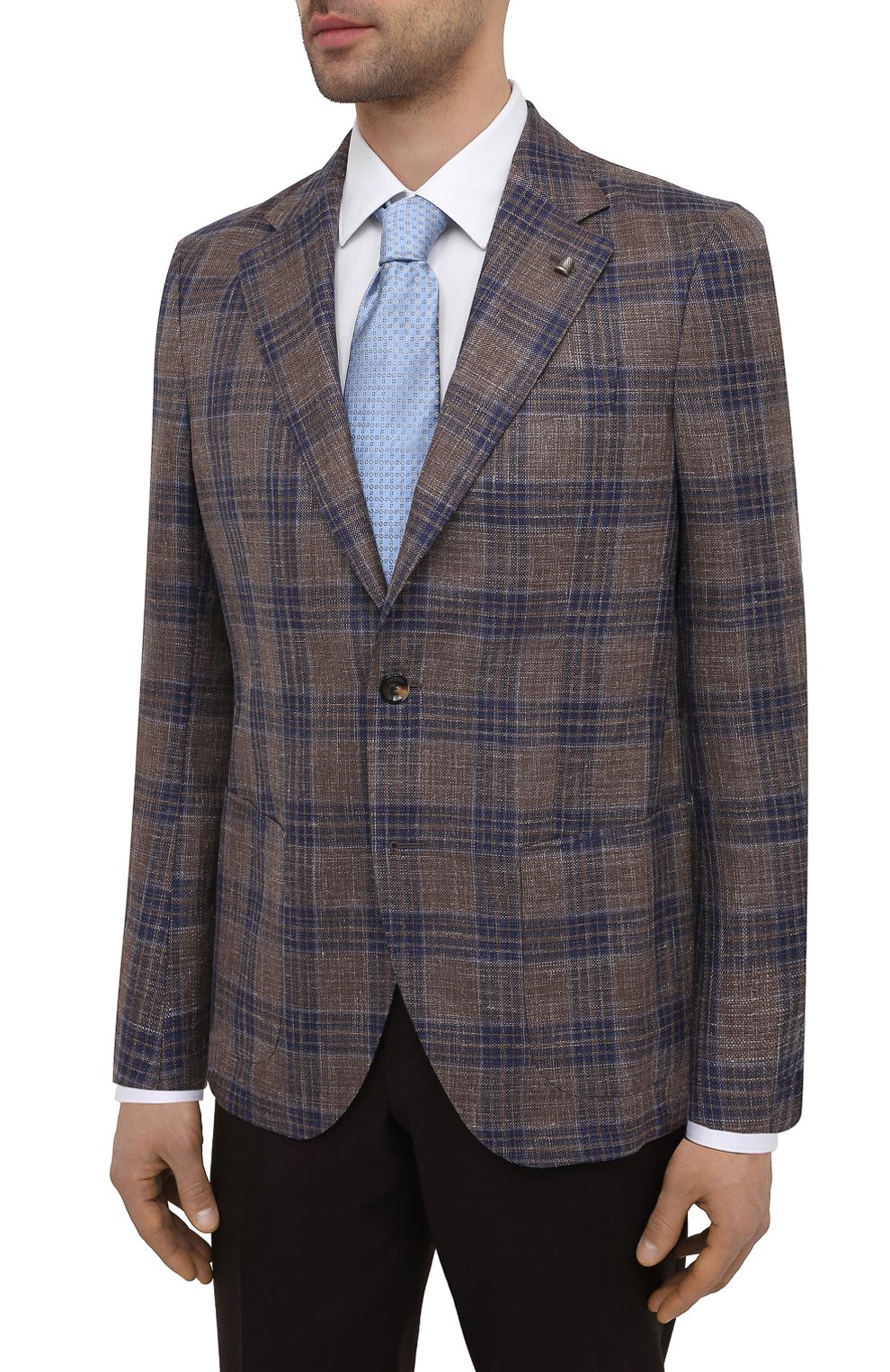 Пиджак из шер сти и шелка SARTORIA LATORRE, арт. EF74 70657, фото 3