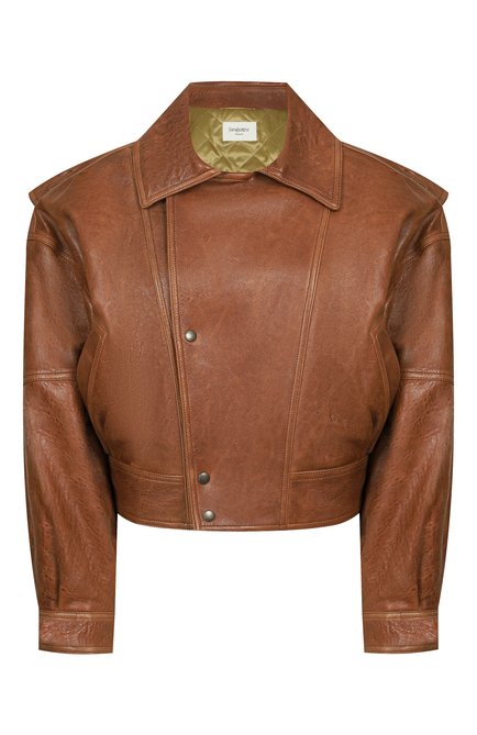 Женская кожаный бомбер SAINT LAURENT, арт. 836517/YCSX2