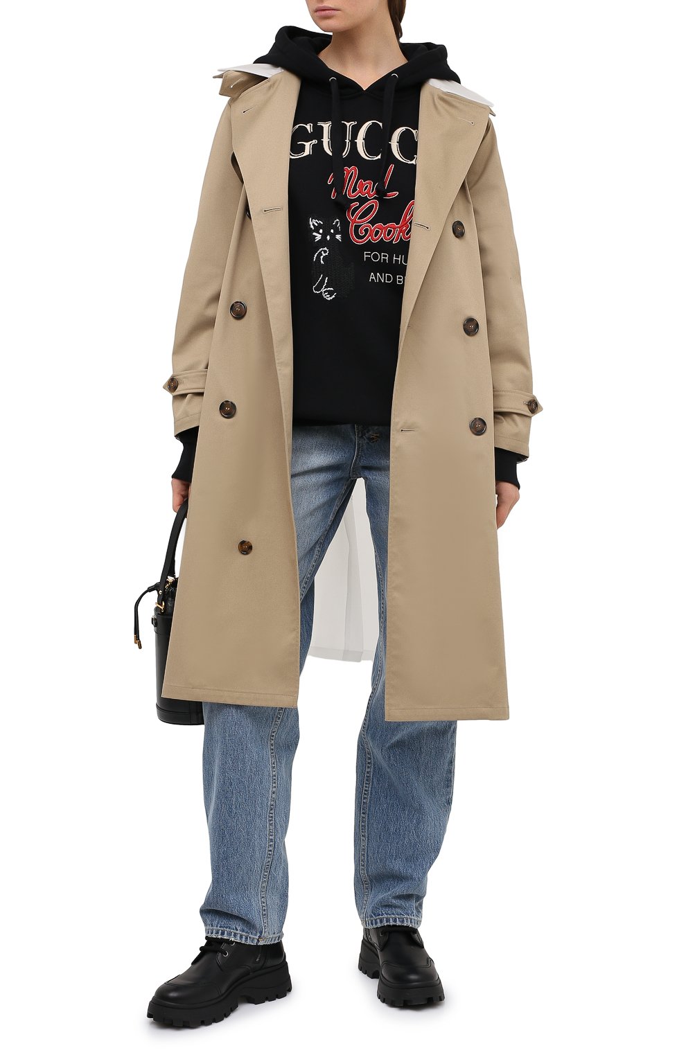 Хлопковое худи GUCCI, арт. 615061/XJC0C, фото 2