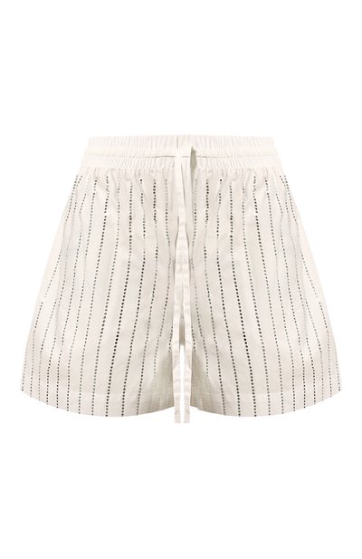 Женские хлопковые шорты с отделкой стразами GIUSEPPE DI MORABITO, арт. 02PSPA089RC 02289