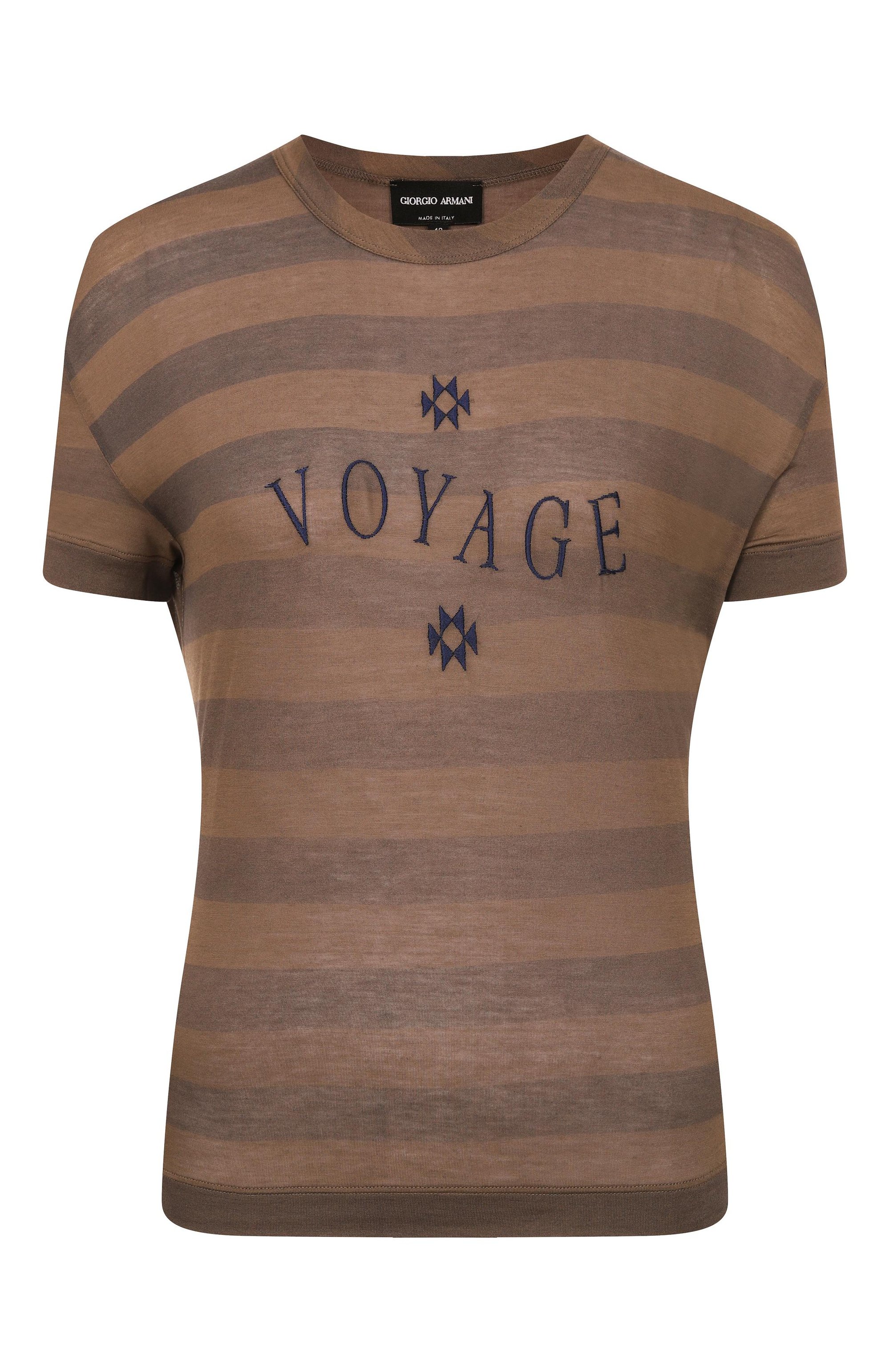 Футболка из лиоцелла и шелка GIORGIO ARMANI, арт. GW002080/AF15963, фото 1