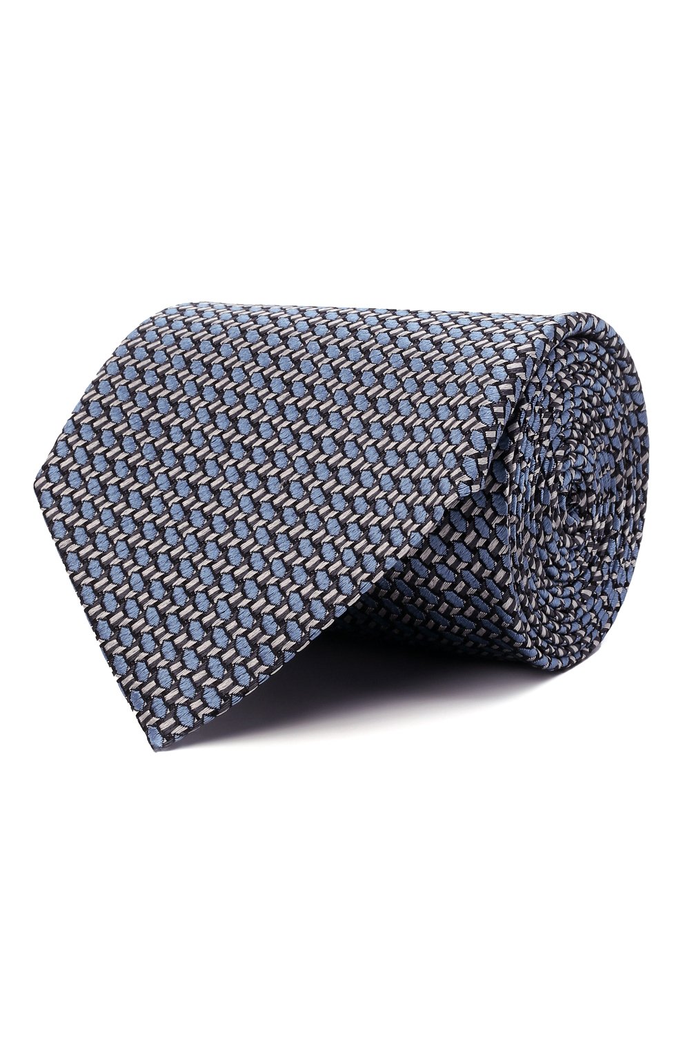 Шелковый галстук ZEGNA голубого цвета по цене 22150 руб., арт. Z3E31T/1XW, фото 1 Шелковый галстук ZEGNA, арт. Z3E31T/1XW, фото 1