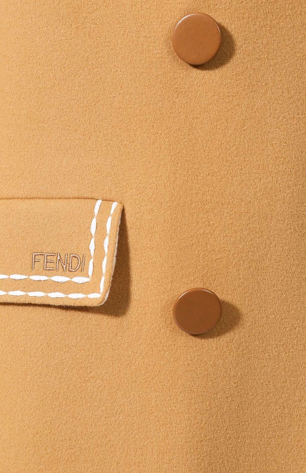 Шерстяное пальто FENDI, арт. FF8717 A5G0, фото 5