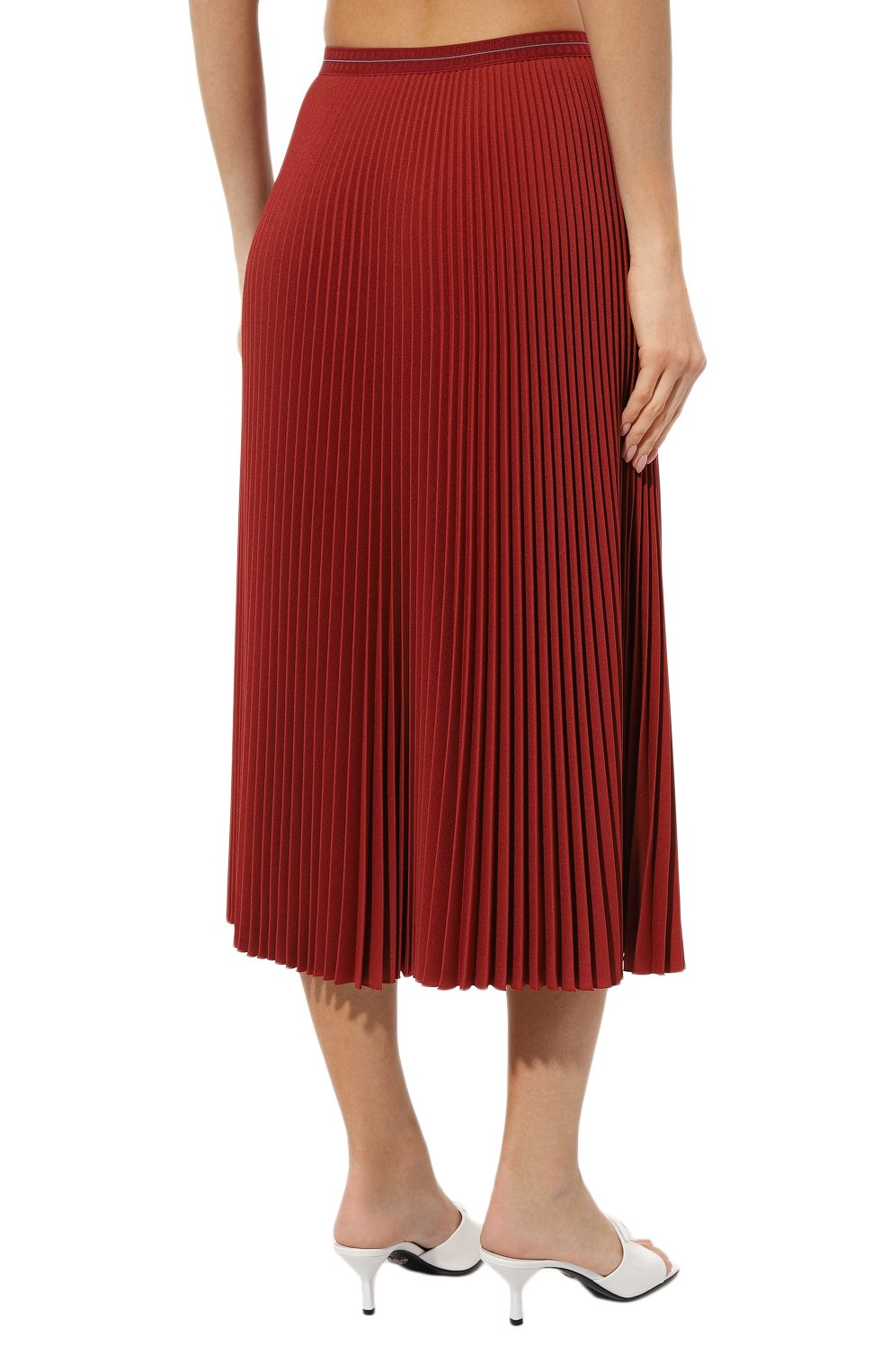 Плиссированная юбка PRADA, арт. P199N-1OES-F0126-182, фото 4