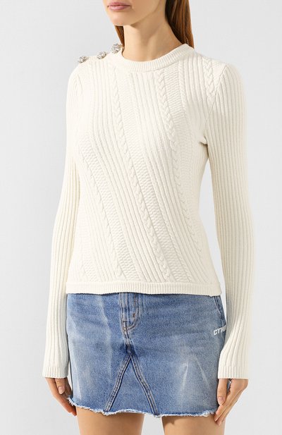 Хлопковый пуловер GANNI, арт. K1206, фото 3