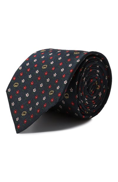 Шелковый галстук GUCCI, арт. 643815 4E002, фото 1