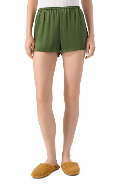 Шелковые шорты EVA B.BITZER хаки цвета по цене 21020 руб., арт. 27318245, фото 3 Шелковые шорты EVA B.BITZER, арт. 27318245, фото 3