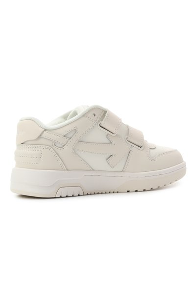 Кожаные кеды out of office OFF-WHITE кремового цвета по цене 39800 руб., арт. 0GIA005S25LEA001/31-33, фото 3 Кожаные кеды out of office OFF-WHITE, арт. 0GIA005S25LEA001/31-33, фото 3