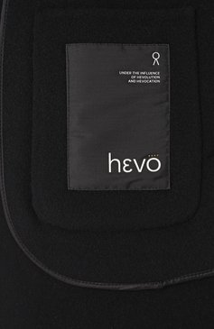 Мужской шерстяное пальто HEVO черного цвета, арт. CASSAN0 D/G700 | Фото 7 (Драгоценные камни: Проставлено; Материал сплава: Проставлено; Рукава: Длинные; Материал внешний: Шерсть; Длина (верхняя одежда): До колена; Стили: Кэжуэл; 1-2-бортные: Однобортные; Мужское Кросс-КТ: пальто-верхняя одежда)