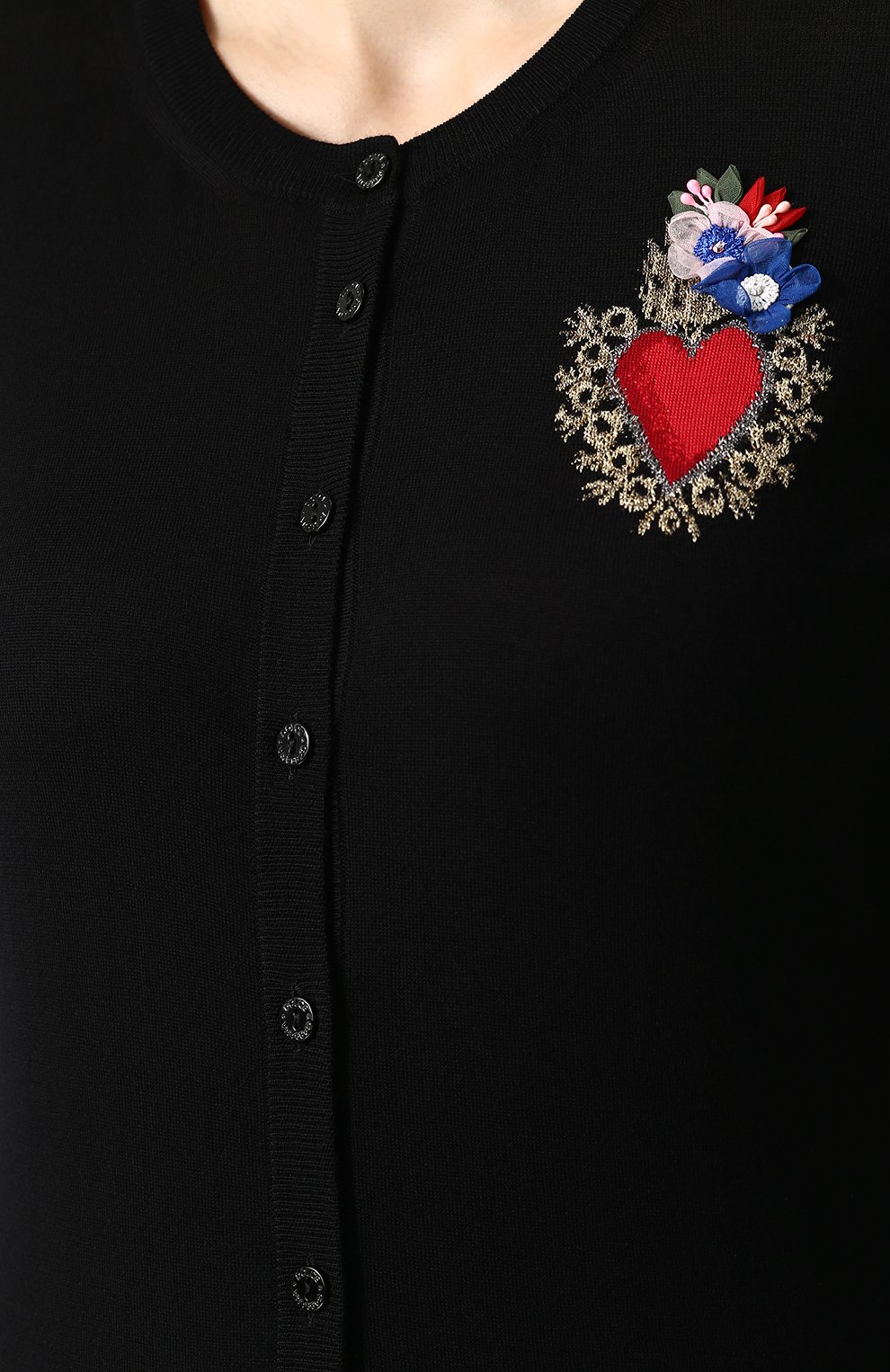 Приталенный кардиган из смеси шерсти и вискозы с шелком DOLCE & GABBANA, арт. FX023Z/JAMCS, фото 5