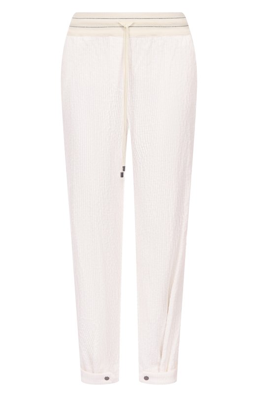 Хлопковые брюки Lorena Antoniazzi PA47A/5057 Белый PA47A/5057