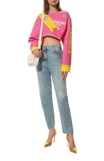 Хлопковый топ balmain x barbie BALMAIN, арт. XF2A0080/04GB, фото 2