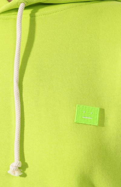 Хлопковое худи ACNE STUDIOS зеленого цвета по цене 43950 руб., арт. CI0009/W, фото 5 Хлопковое худи ACNE STUDIOS, арт. CI0009/W, фото 5