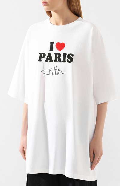 Хлопковая футболка VETEMENTS, арт. SS20TR248 1618/W/WHITE, фото 3